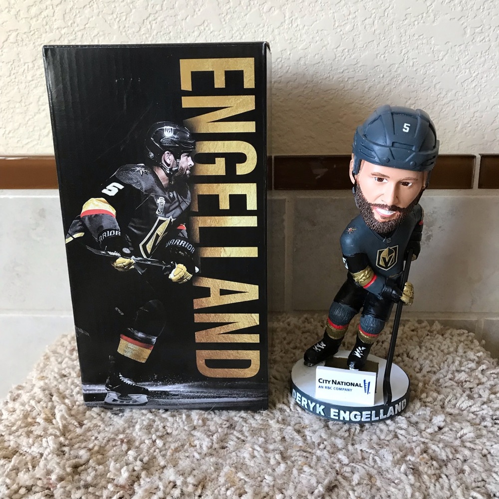 Las Vegas Golden Knights Hockey Deryk Engelland Bobblehead Original Misfit NEW